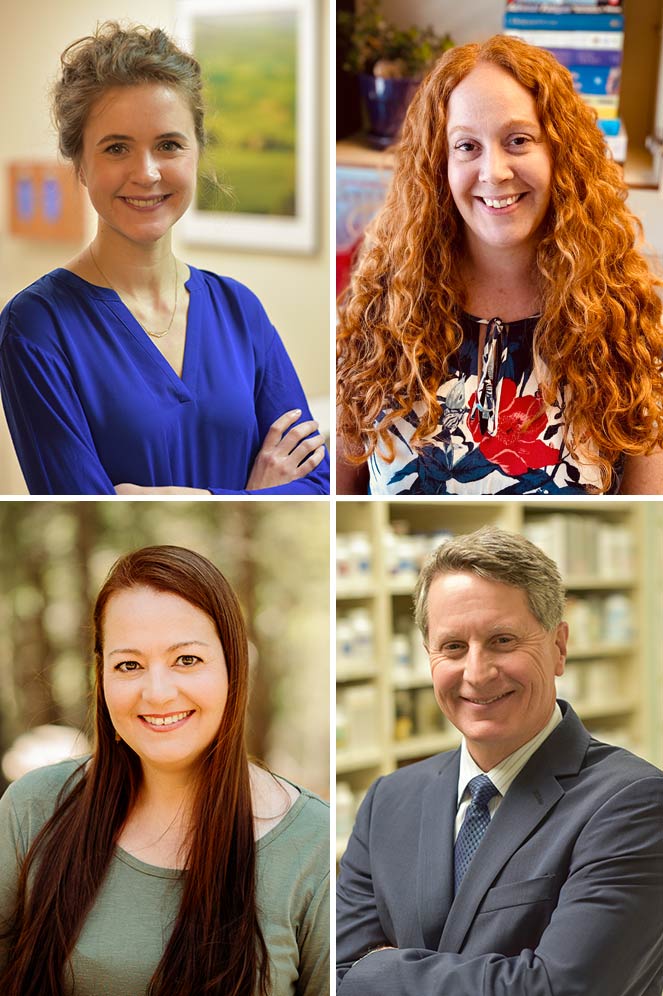 Dr. Julia Miller, Dr. Brook Munro, Dr. Celeste Bosworth, Dr. Owen Miller